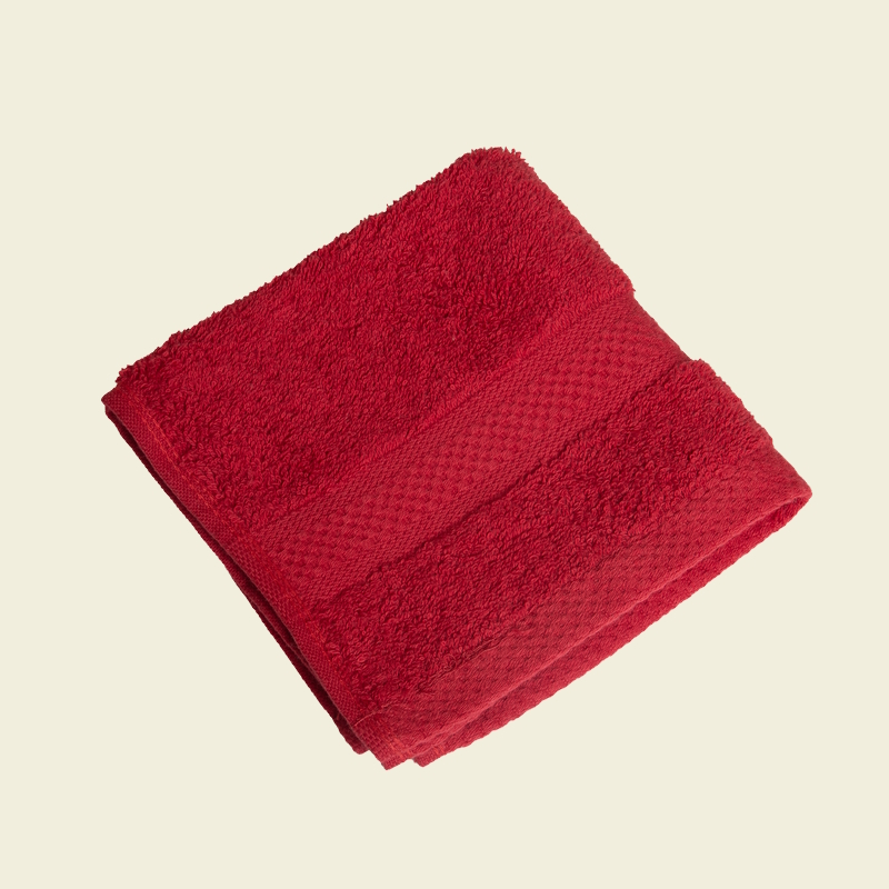 Piros luxus pamut törölköző 30x30 cm 2db