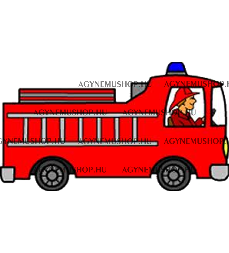 Tűzoltóautó vasalható ovis jel csomag (10db)